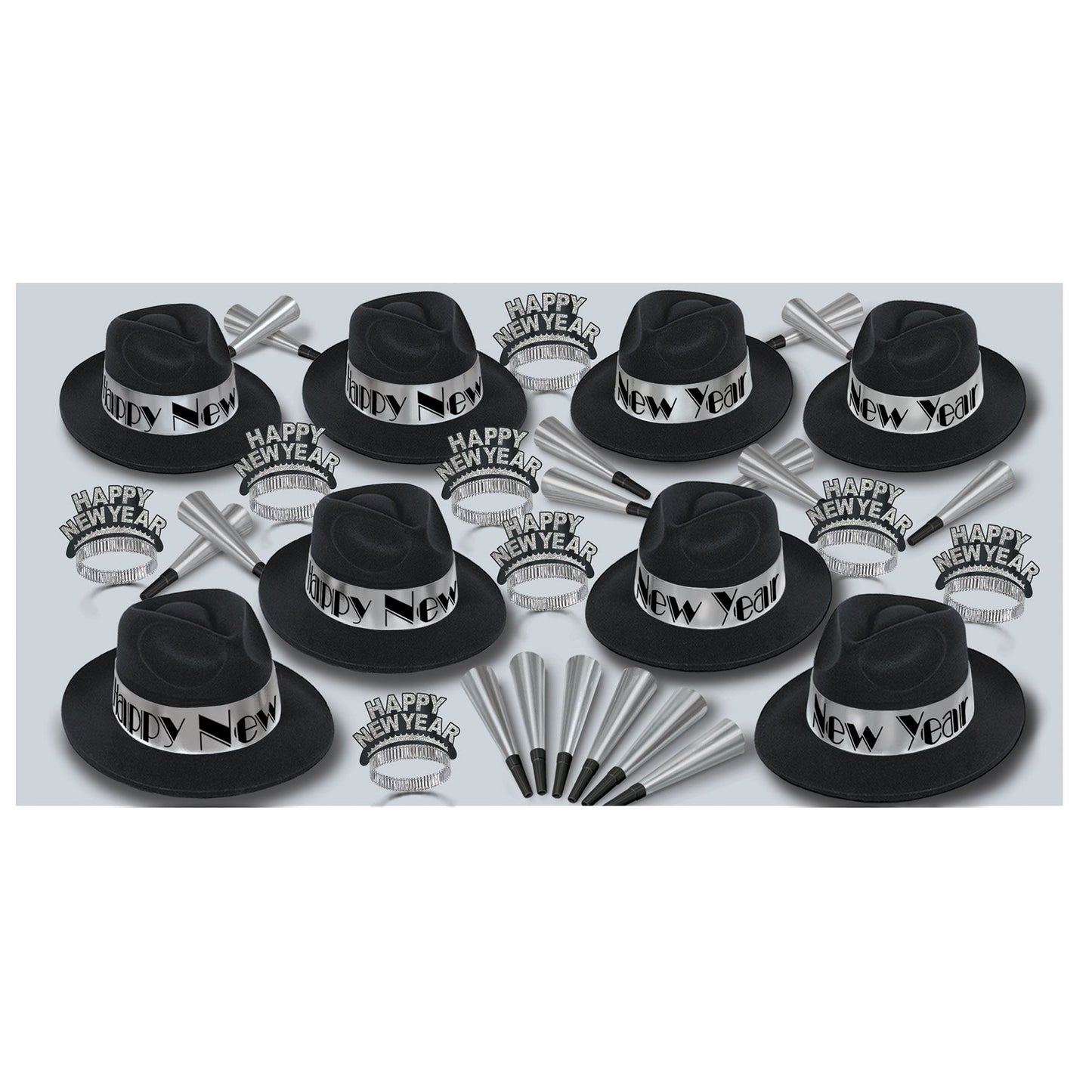 Beistle Silver Swing New Year Assortment (for 50 people) - New Years | Party