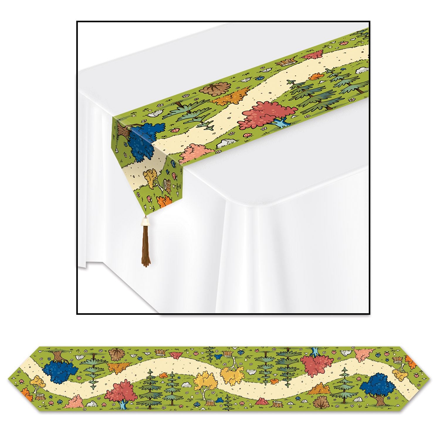 Printed Woodland Friends Table Runner