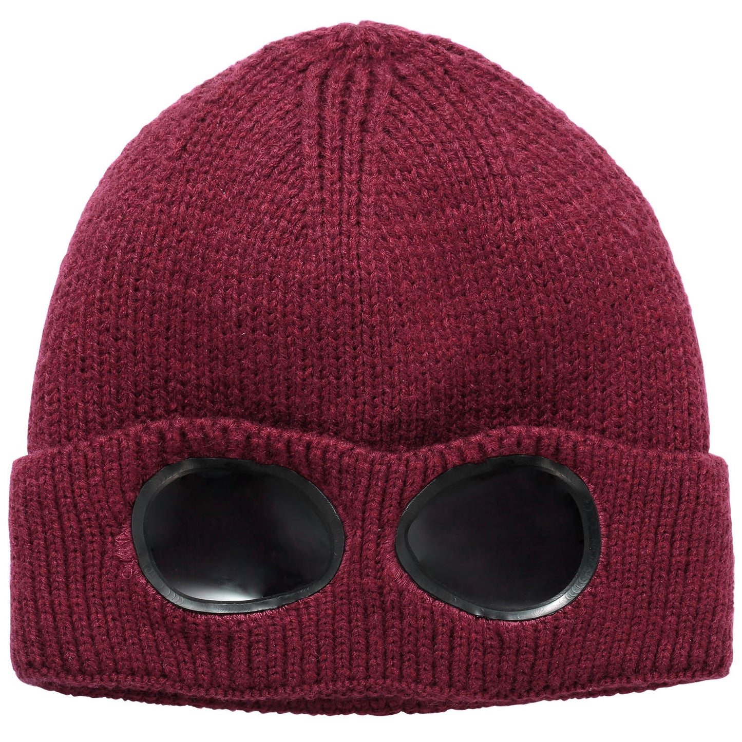 Unisex Knit Beanie Hat with Goggle Chunky Winter Warm Hat Skull Cap 4 Color 2774