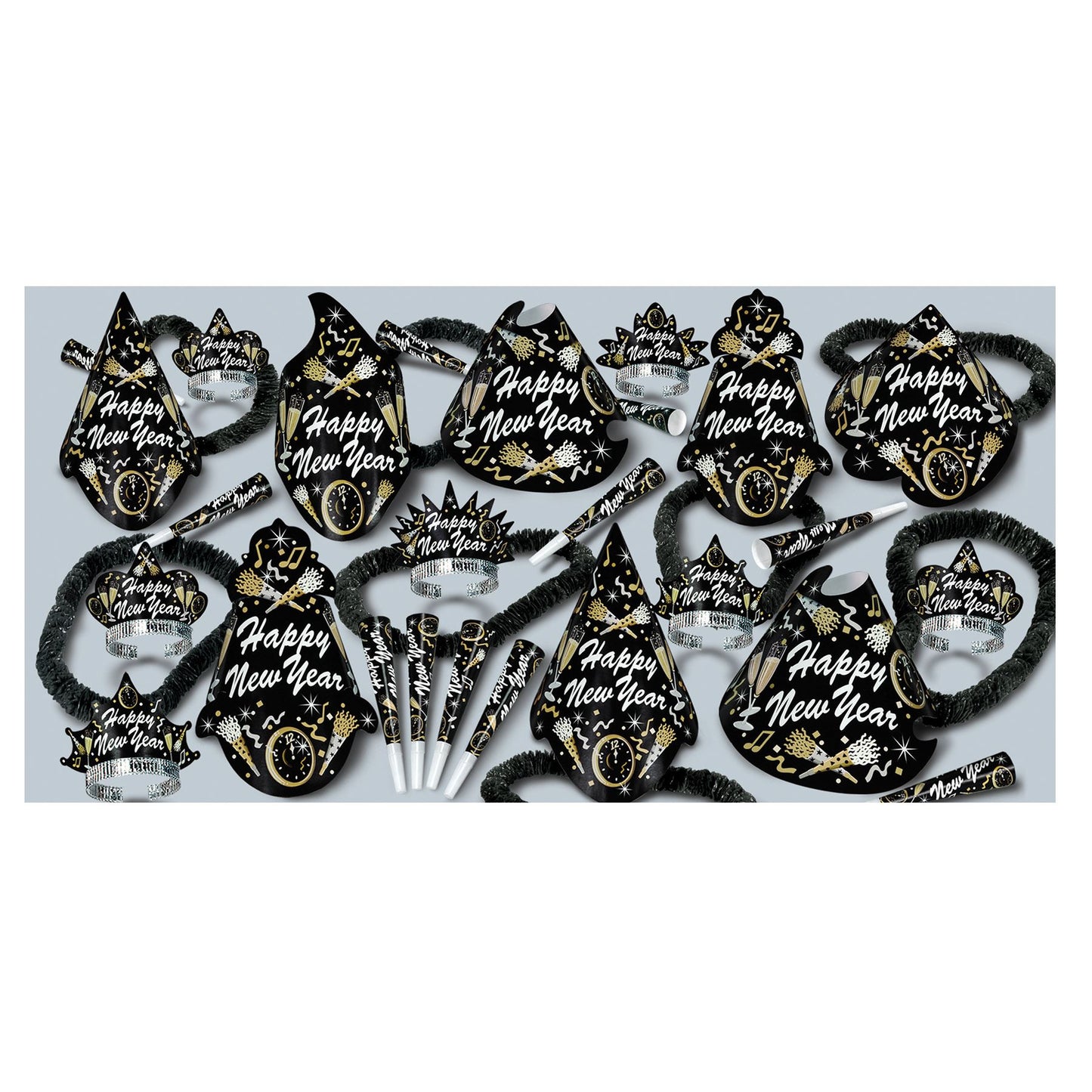 Beistle New Year Tymes Assortment (for 50 people) - New Years | Party Supply