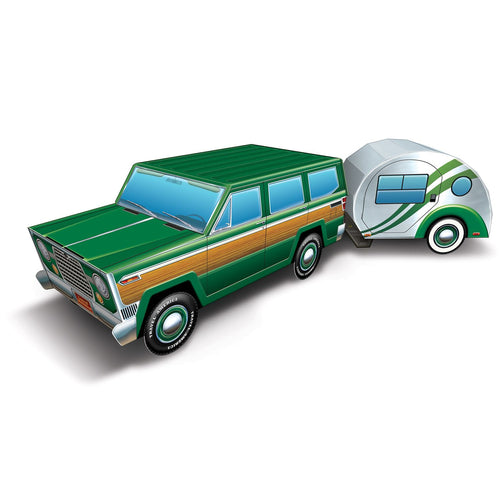 Beistle 3-D Travel America Road Trip Centerpiece - Woodland Friends | Party