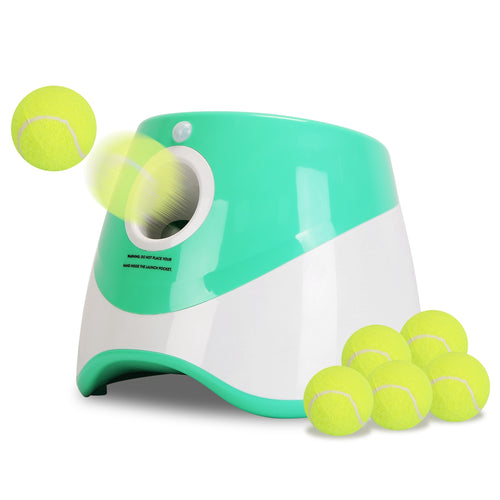 Automatic Dog Ball Launcher Included 6 Tennis Balls Dog With 3 Adjustable