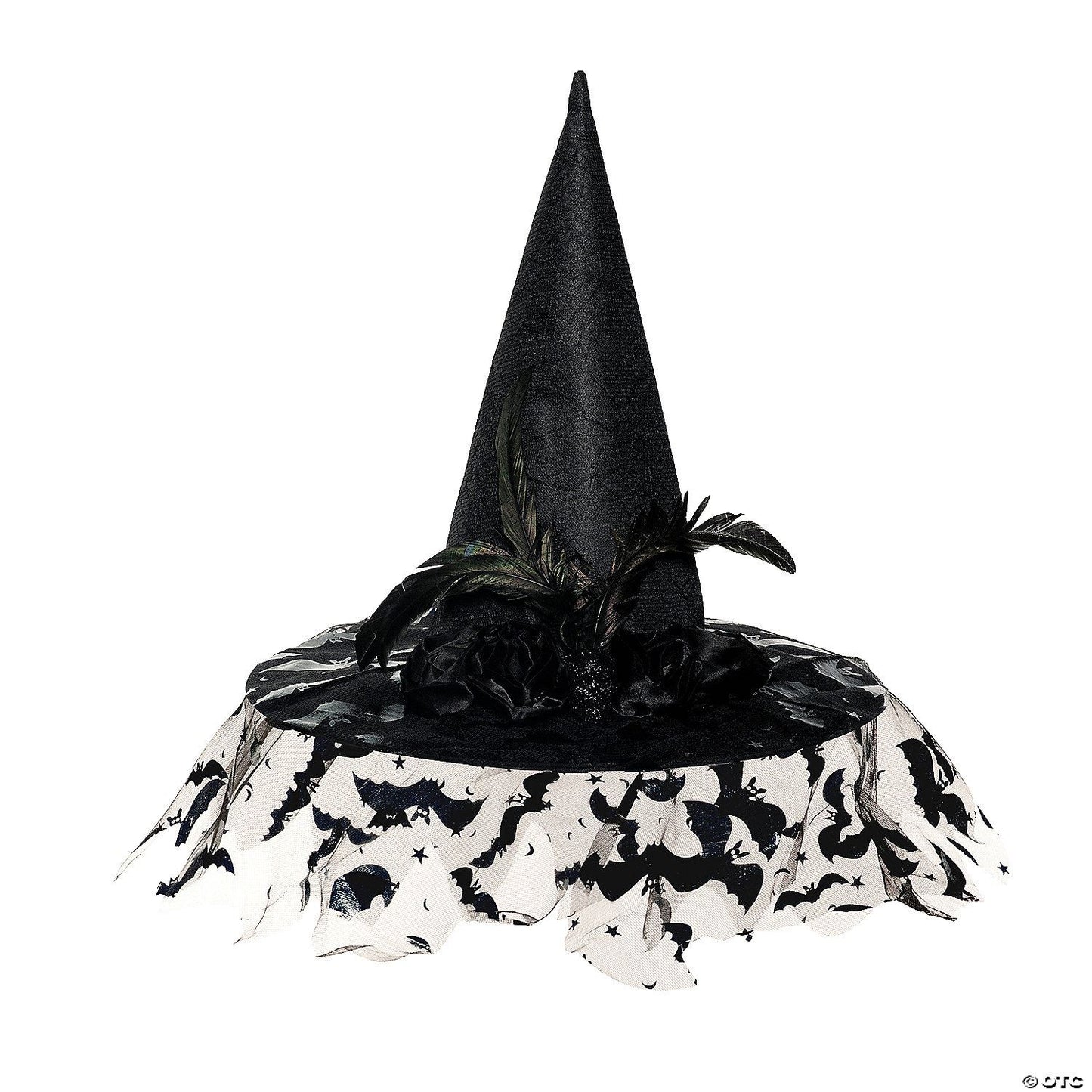 Witch Hat Deluxe Veil Blk