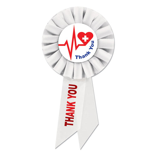 Beistle Thank You Health Care Workers Rosette - Patriotic | Party Supply