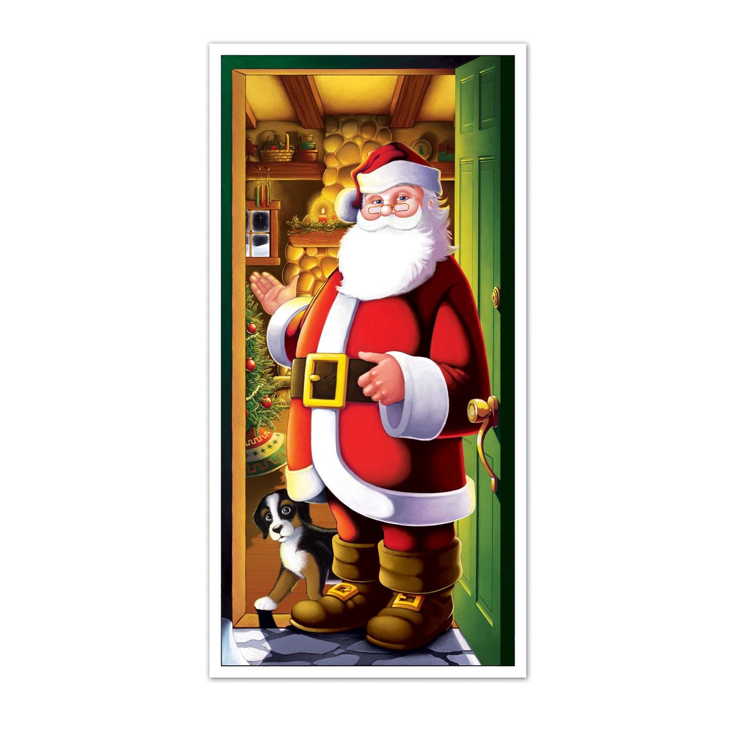 Beistle Santa Door Cover - Christmas/Winter | Party Supply | Decoration