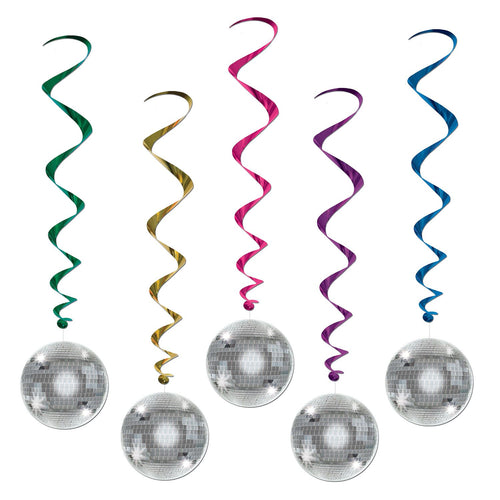 Beistle Disco Ball Whirls - 70's | Party Supply | Decoration
