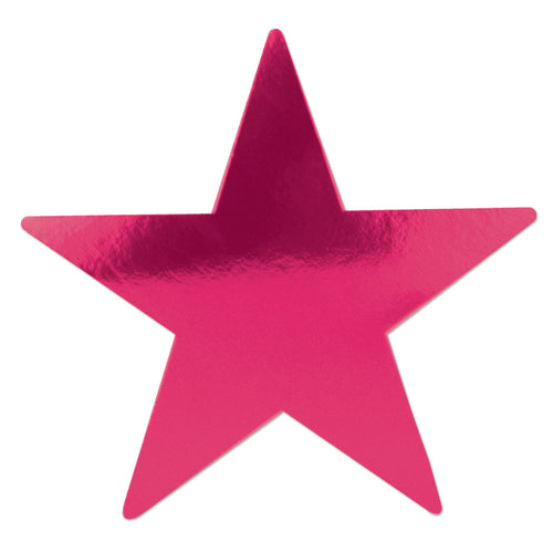 Beistle Cerise Foil Star - General Occasion | Party Supply | Decoration