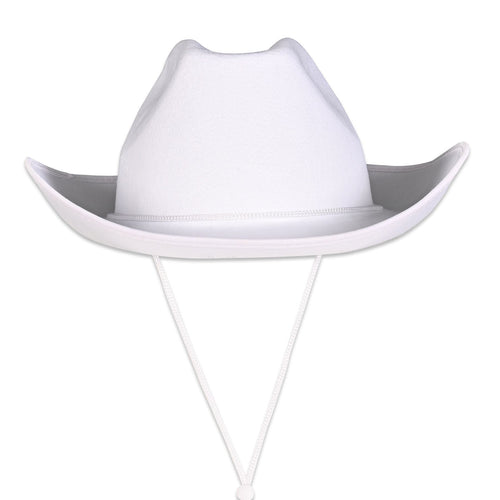 Beistle White Felt Cowboy Hat - Western | Party Supply | Decoration
