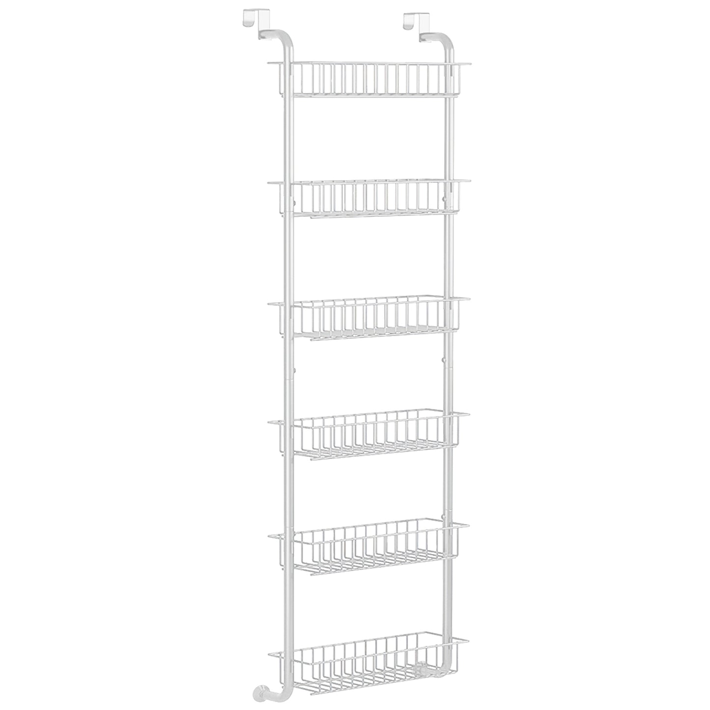 6 Tier Over Door Pantry Organizer Hanging Hooks Door Storage Rack Carbon St 8751