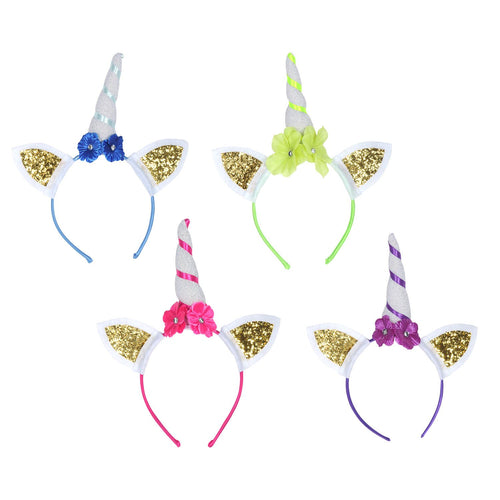 Beistle Glittered Unicorn Headbands | Party Supply | Decoration