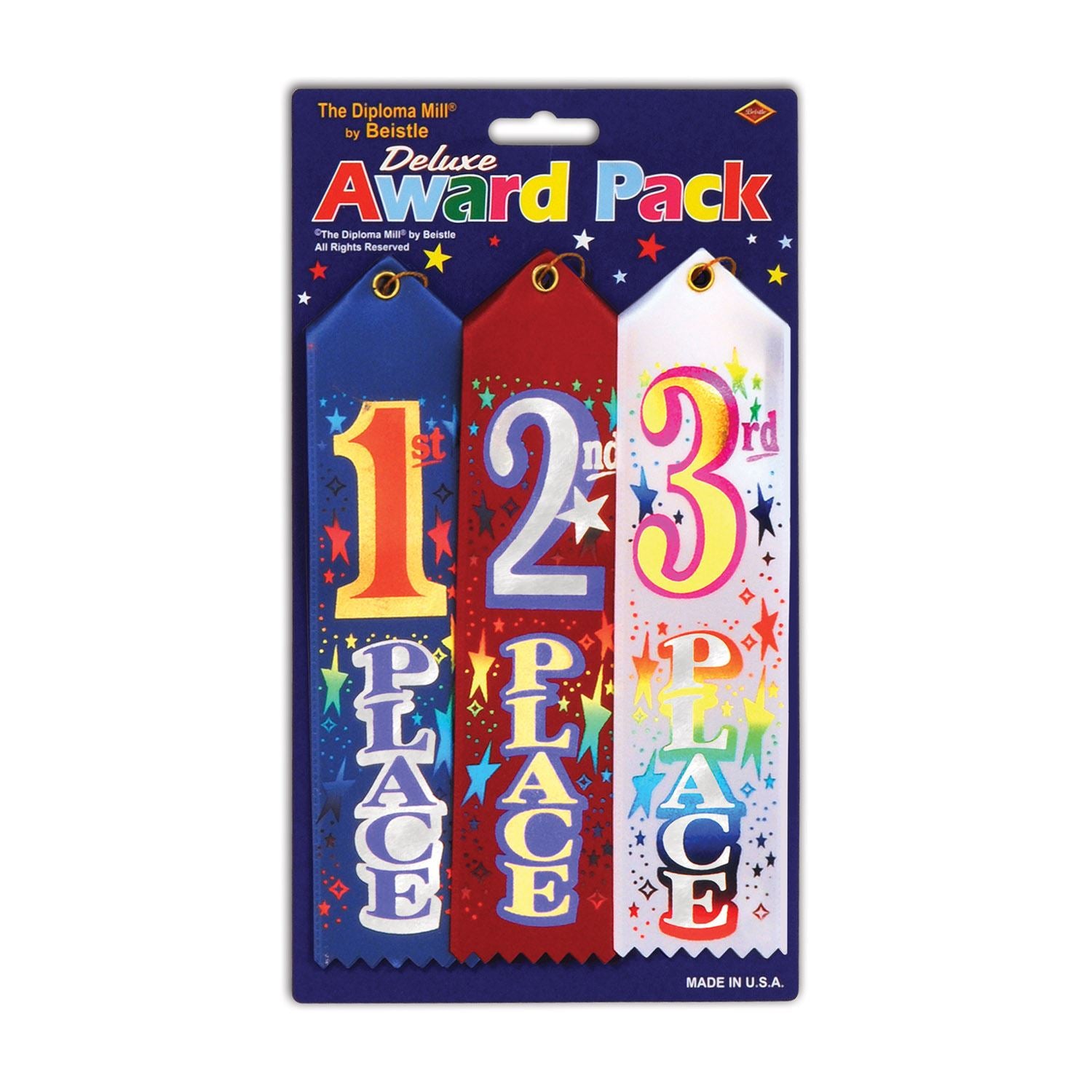 Beistle 1st, 2nd, and 3rd Place Award Pack - Sports | Party Supply