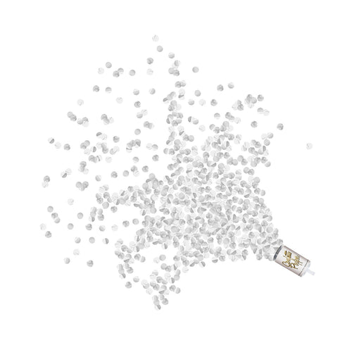 Beistle Push Up Confetti Poppers -Silver - General Occasion | Party Supply