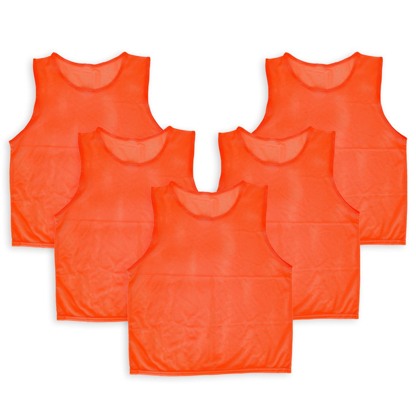 5Pcs Mesh Scrimmage Vests Soccer Basketball Team Training Pinnies Jerseys S 5901