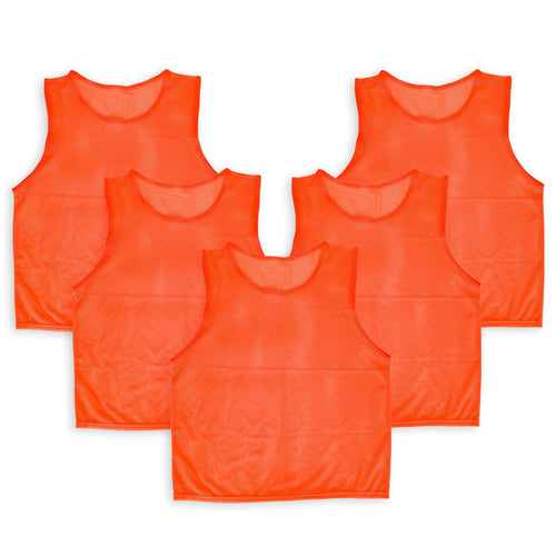 5Pcs Mesh Scrimmage Vests Soccer Basketball Team Training Pinnies Jerseys S 5901