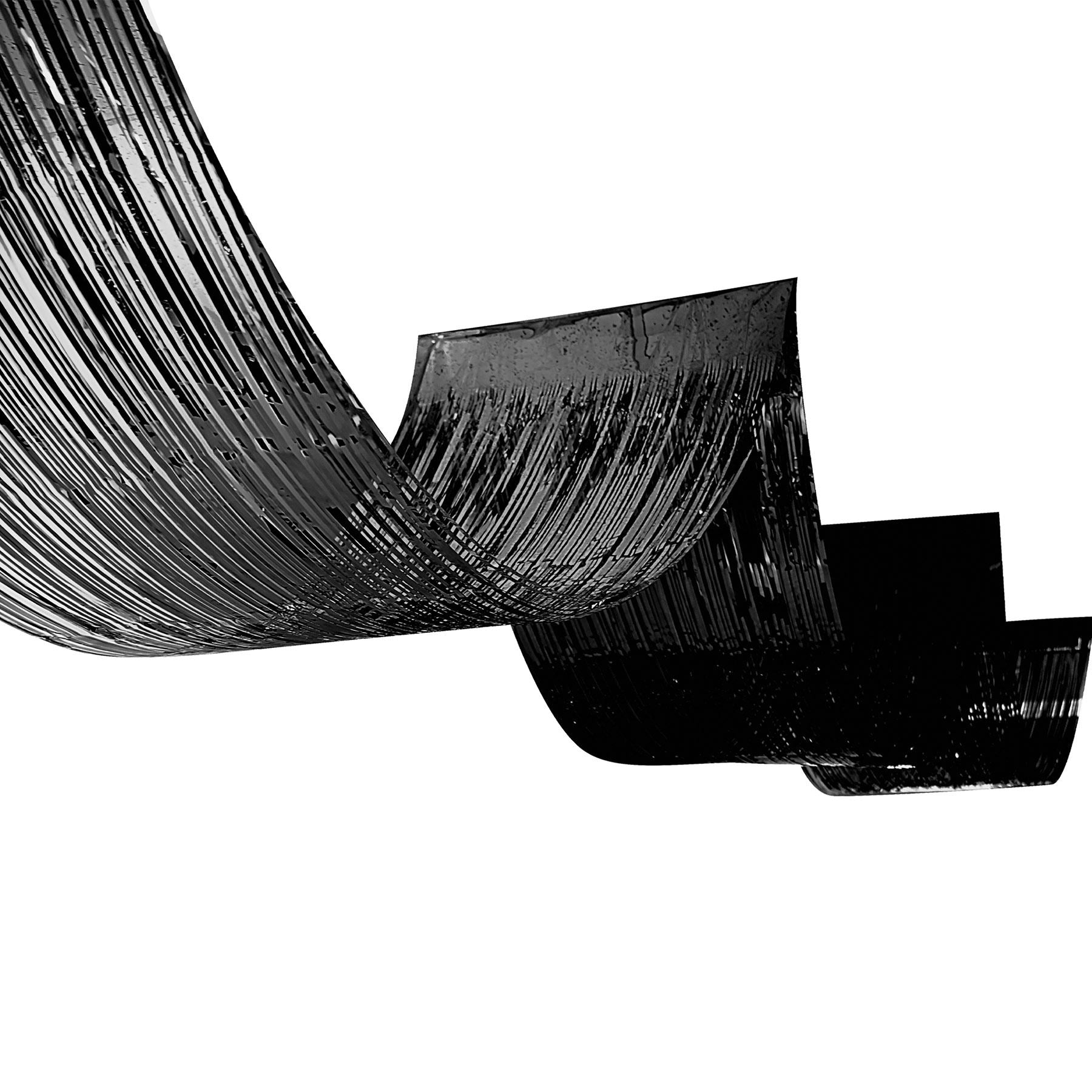 Beistle 1-Ply Metallic Fringe Ceiling Curtain - Black - General Occasion