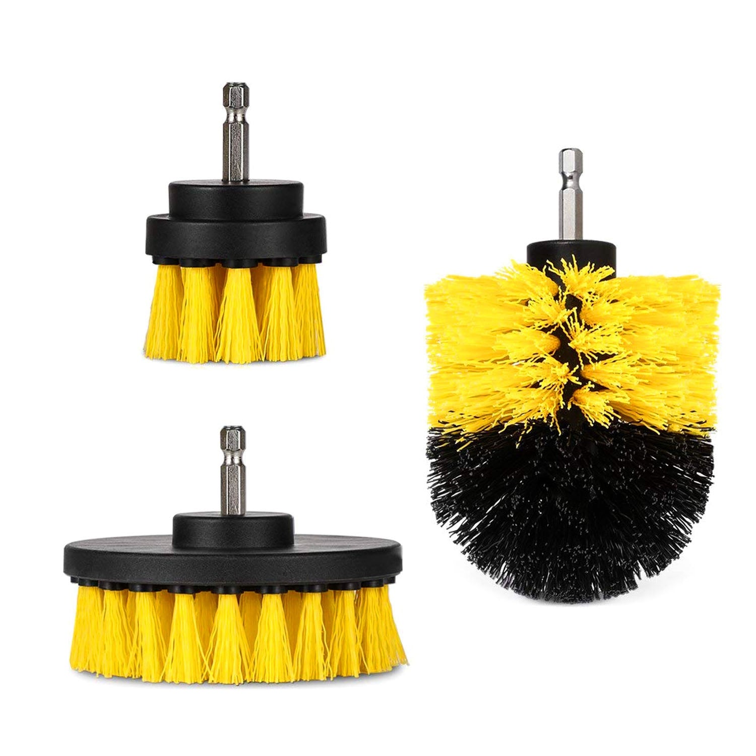 3Pcs/Set Drill Brush Power Scrubber Cleaning Brush for Car Carpet Wall Tile 2011