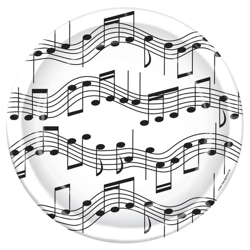 Beistle Musical Note Lunch Plates - Music | Party Supply | Decoration