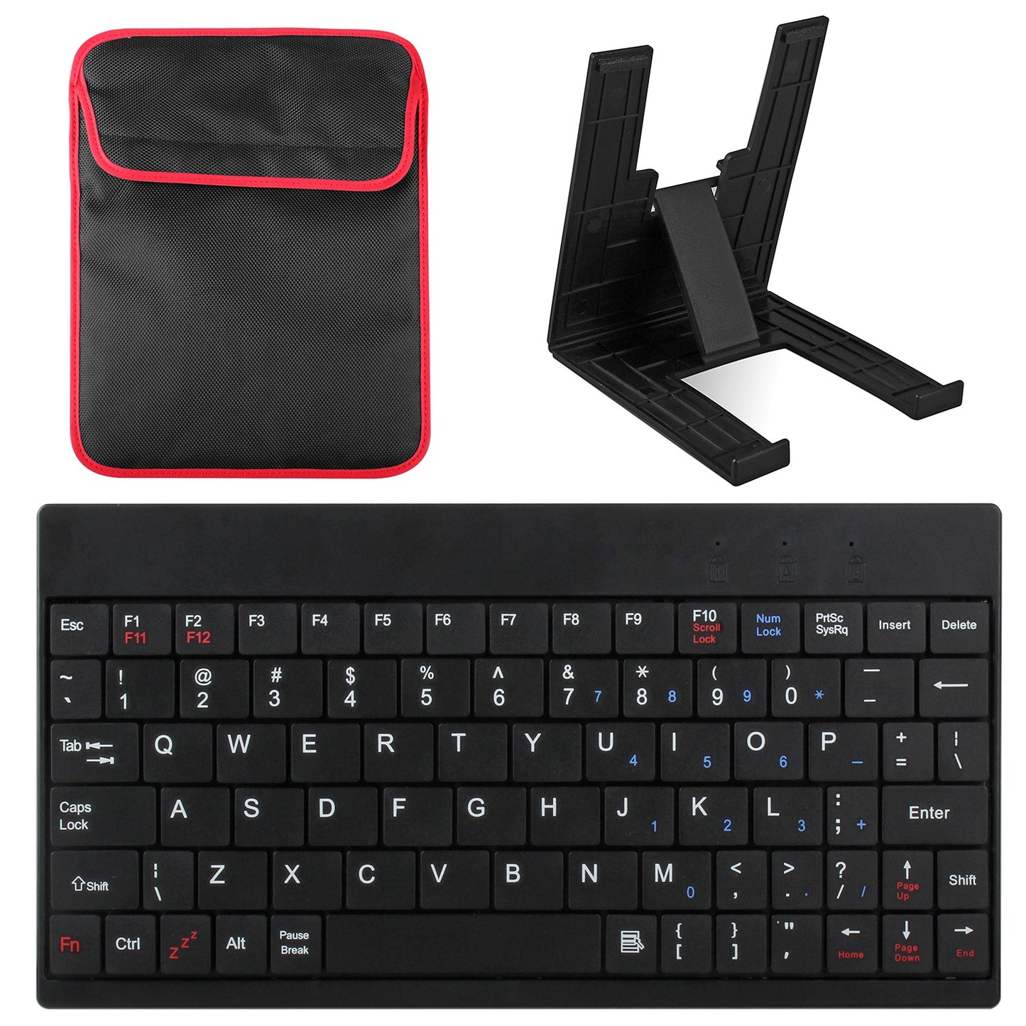 80 Keys Wired Keyboard Mini USB Connector Keyboard Portable Durable Keyboard w/