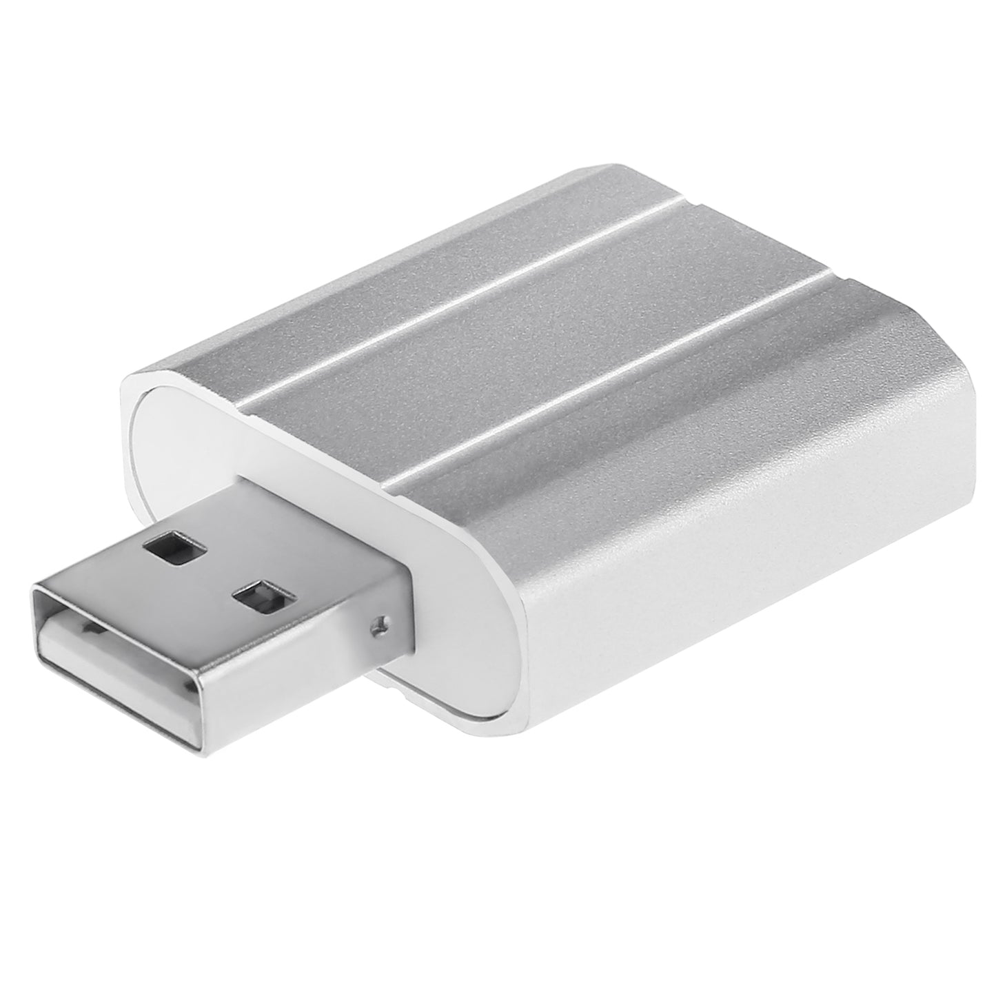 USB Audio Adapter External Stereo Sound Card w/ 3.5mm Headphone Microphone Jack