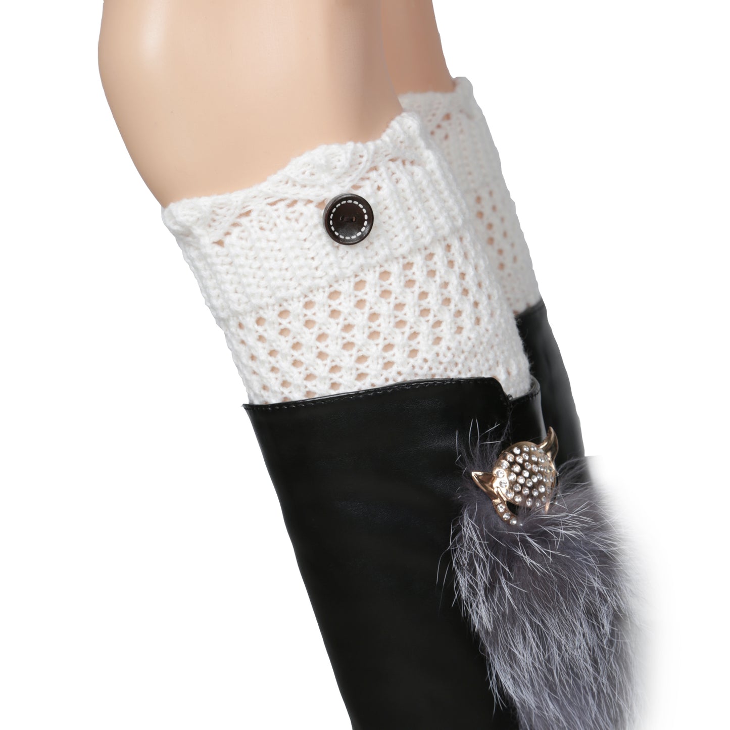 Women Winter Crochet Knit Leg Warmers Apparel & Jewelry Women Apparel