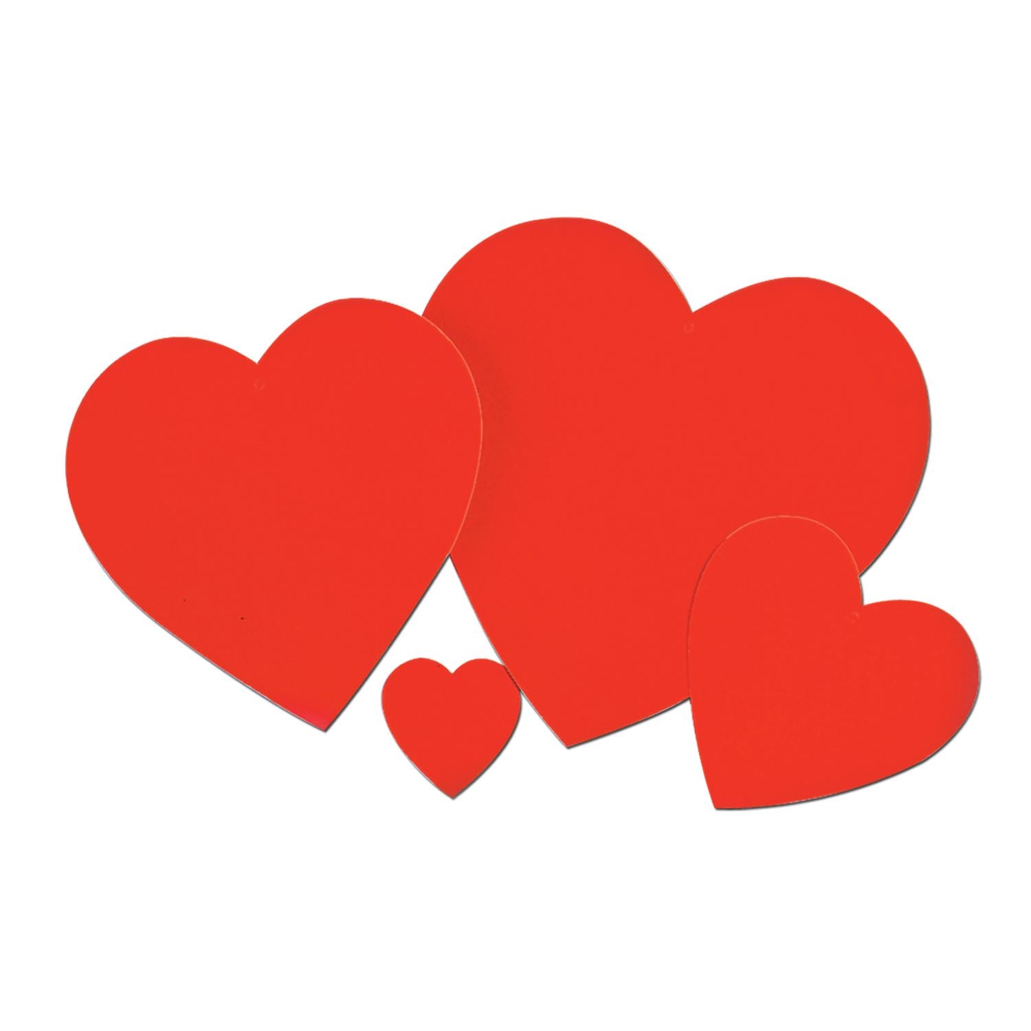 Printed Heart Cutout Bulk Pack of 36