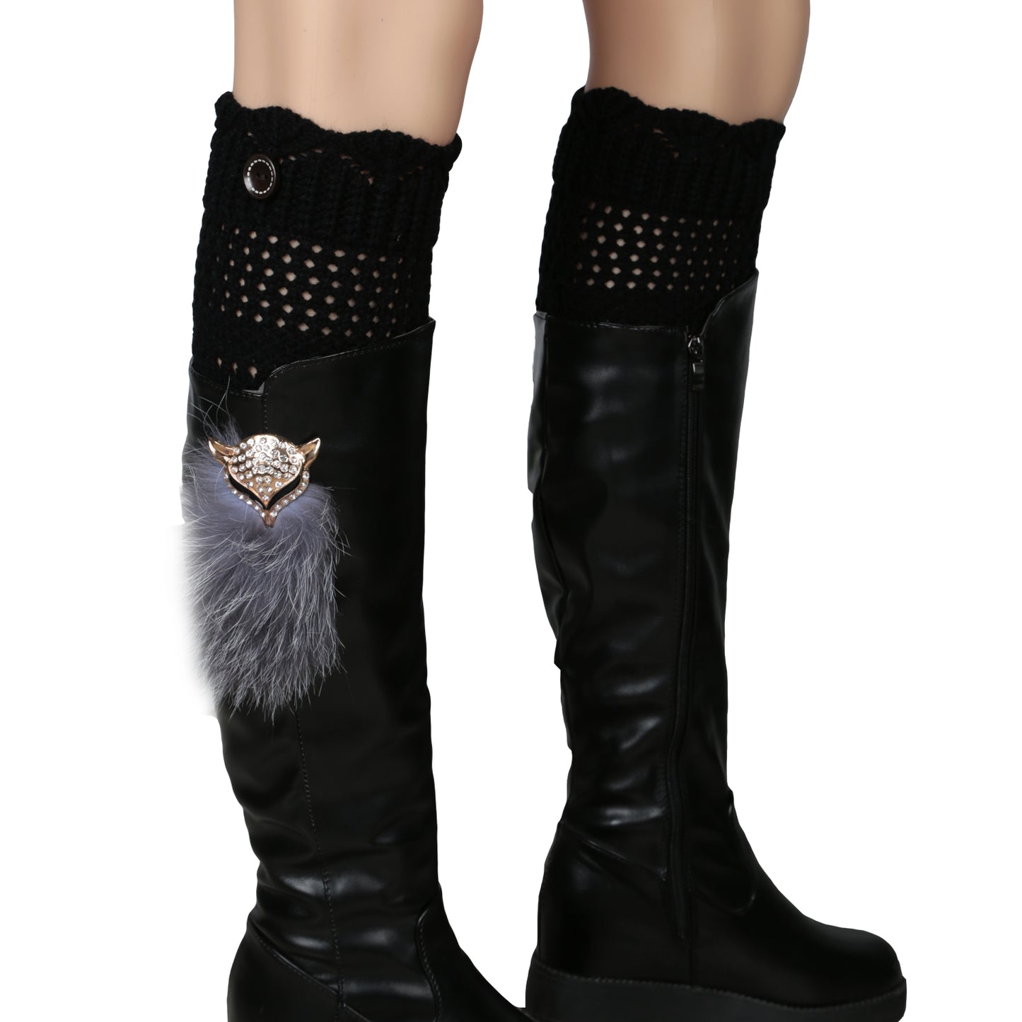 Women Winter Crochet Knit Leg Warmers Apparel & Jewelry Women Apparel