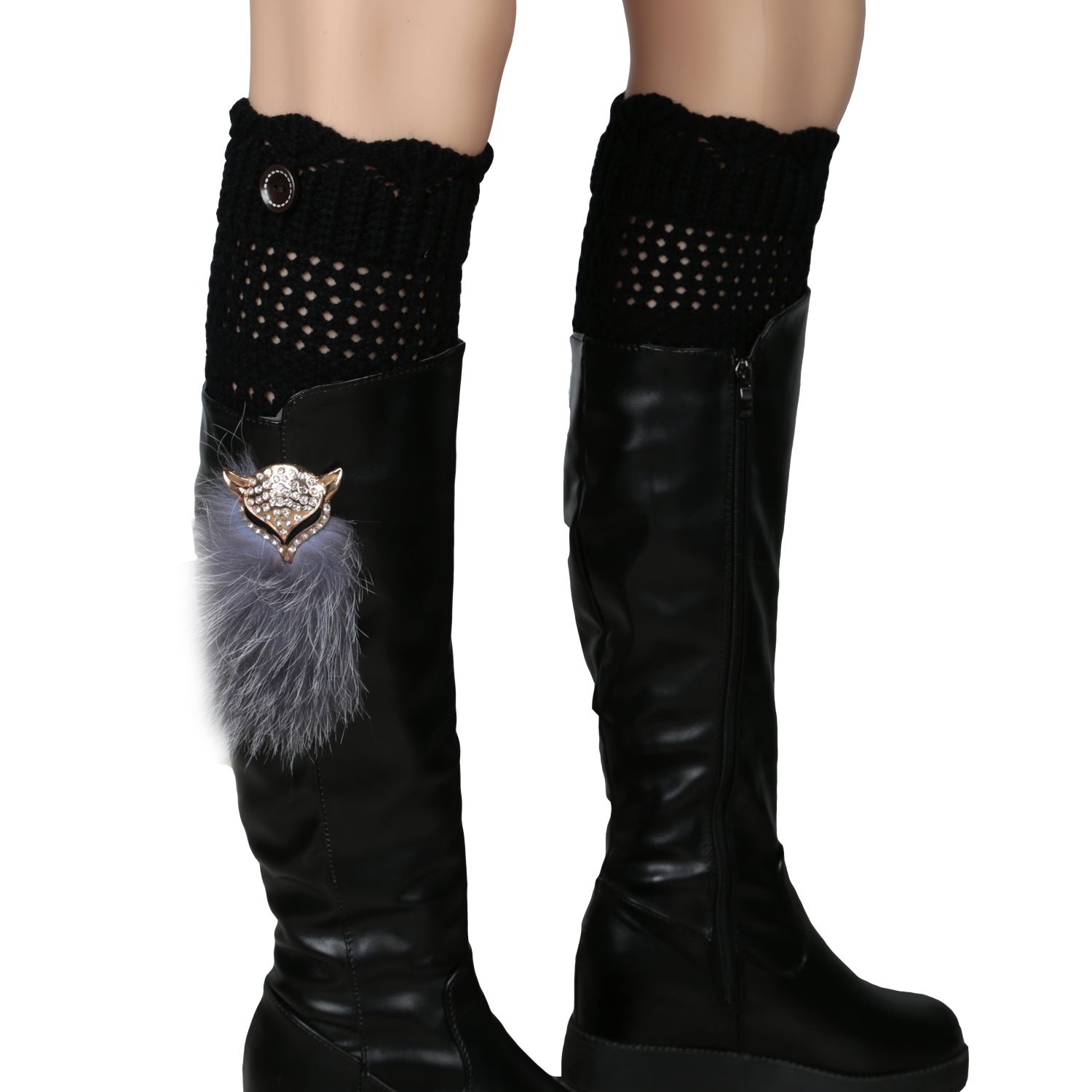Women Winter Crochet Knit Leg Warmers Apparel & Jewelry Women Apparel
