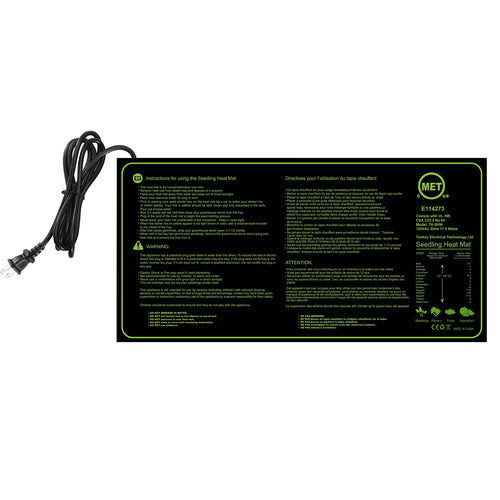 10" x 20" Seedling Heat Mat IP67 Waterproof Plant Warm Hydroponic Heating P 3282
