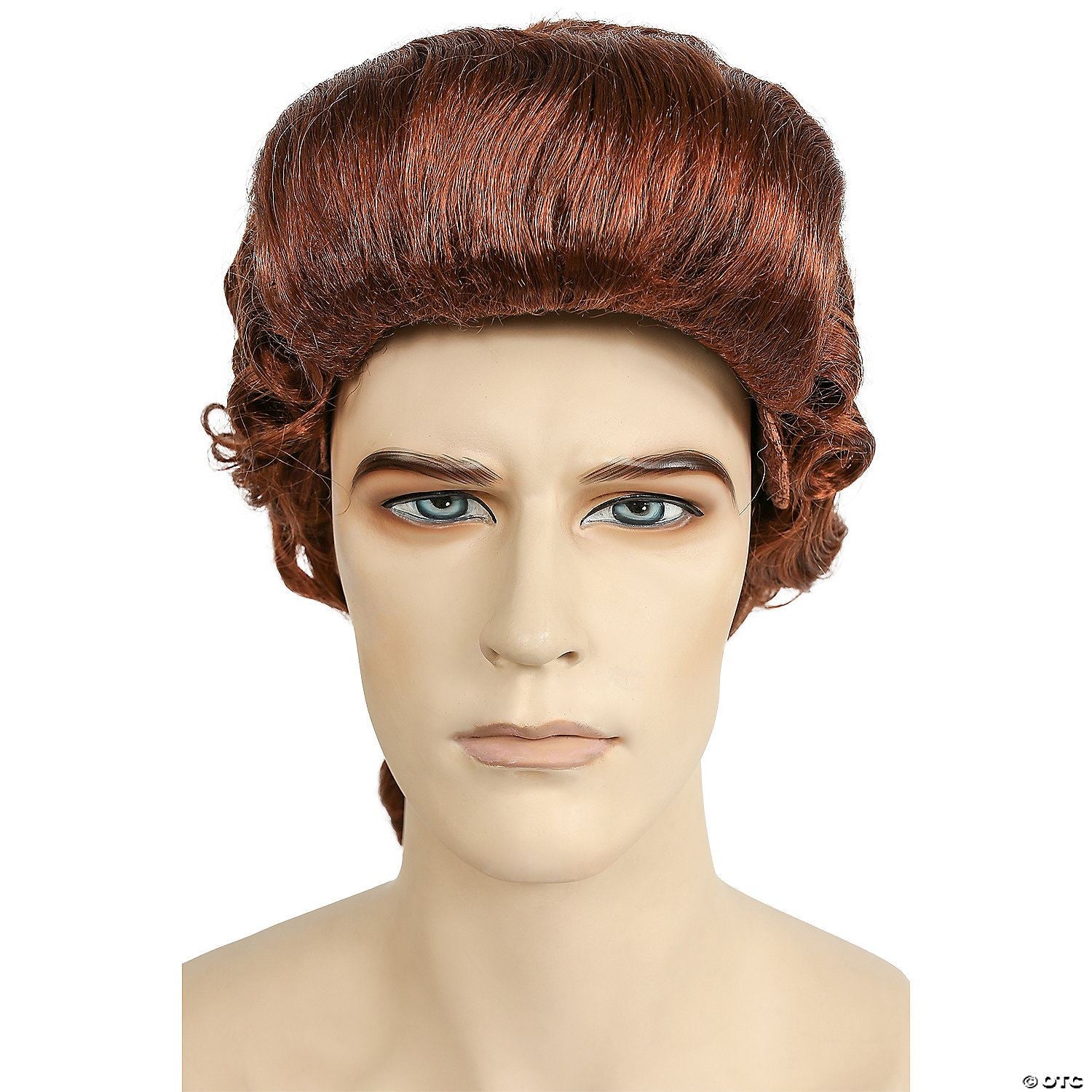 Mens Discount Colonial Man Wig | Brown/Red