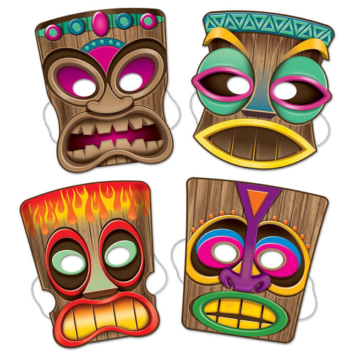 Beistle Tiki Masks - Luau | Party Supply | Decoration