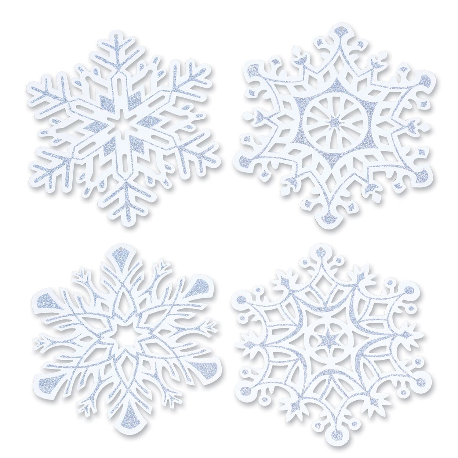 Glittered Snowflake Cutouts