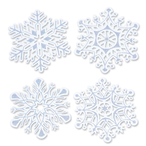 Glittered Snowflake Cutouts
