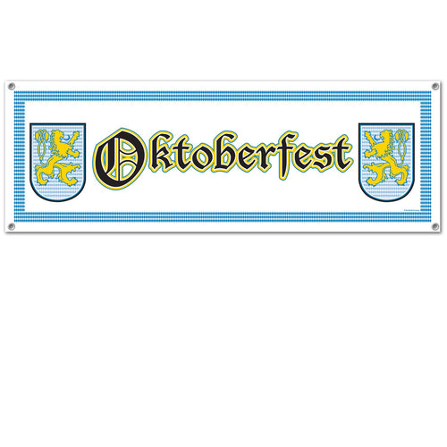 Beistle Oktoberfest Indoor-Outdoor Banner | Party Supply | Decoration