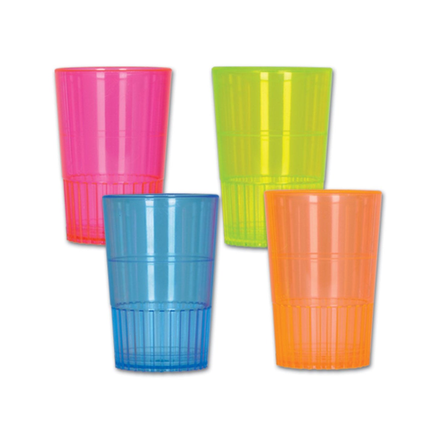 Beistle Neon Shot Glasses - Luau | Party Supply | Decoration