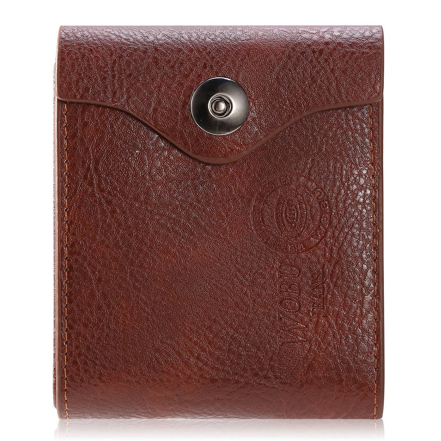 Men’s Wallet PU Leather Bifold Purse Slim RFID Blocking Card Holder Cases w/ 2