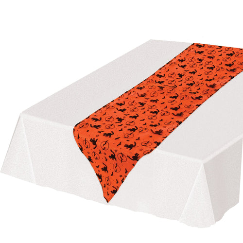 Beistle Halloween Fabric Table Runner | Party Supply | Decoration