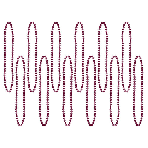 Beistle Maroon Party Beads - General Occasion | Party Supply | Decoration