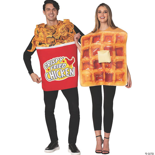 Unisex | Adults Chicken and Waffle Couple Costumes