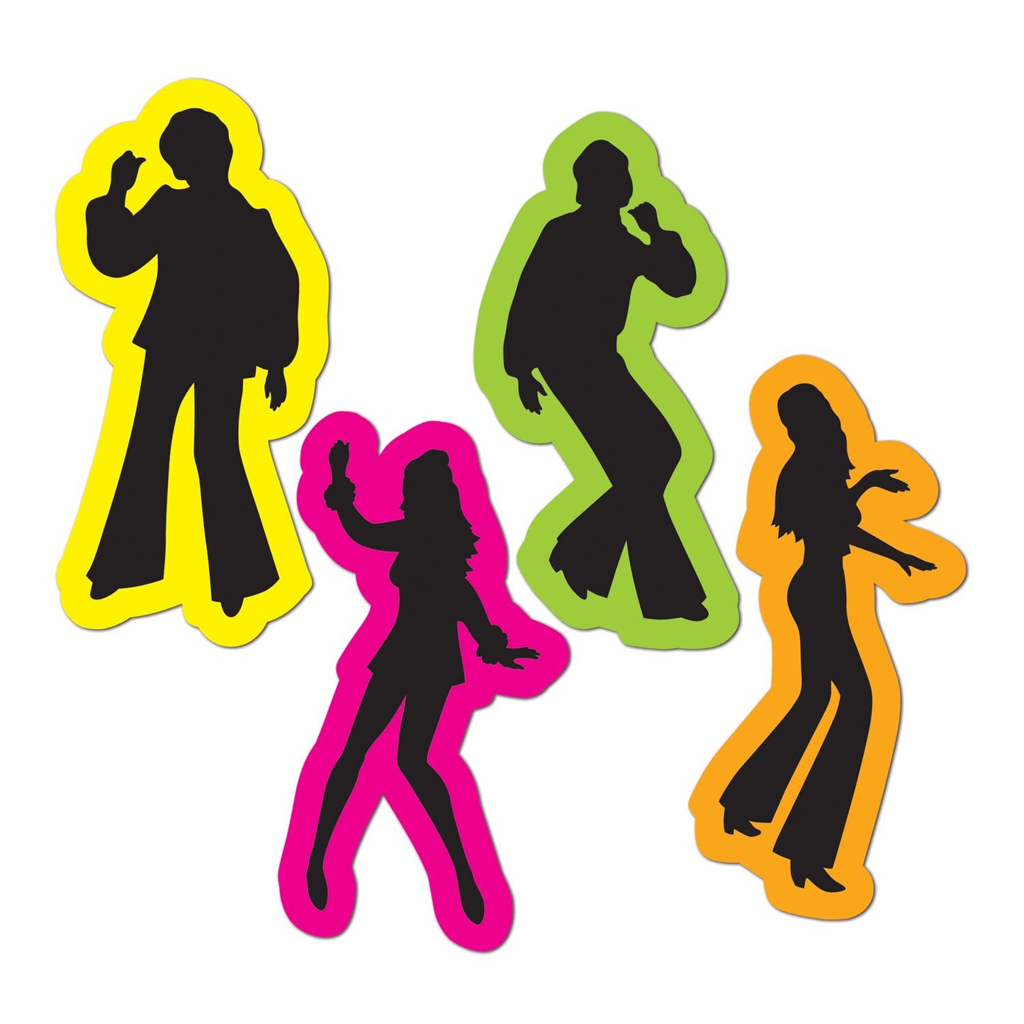 Beistle Retro 70's Silhouettes | Party Supply | Decoration