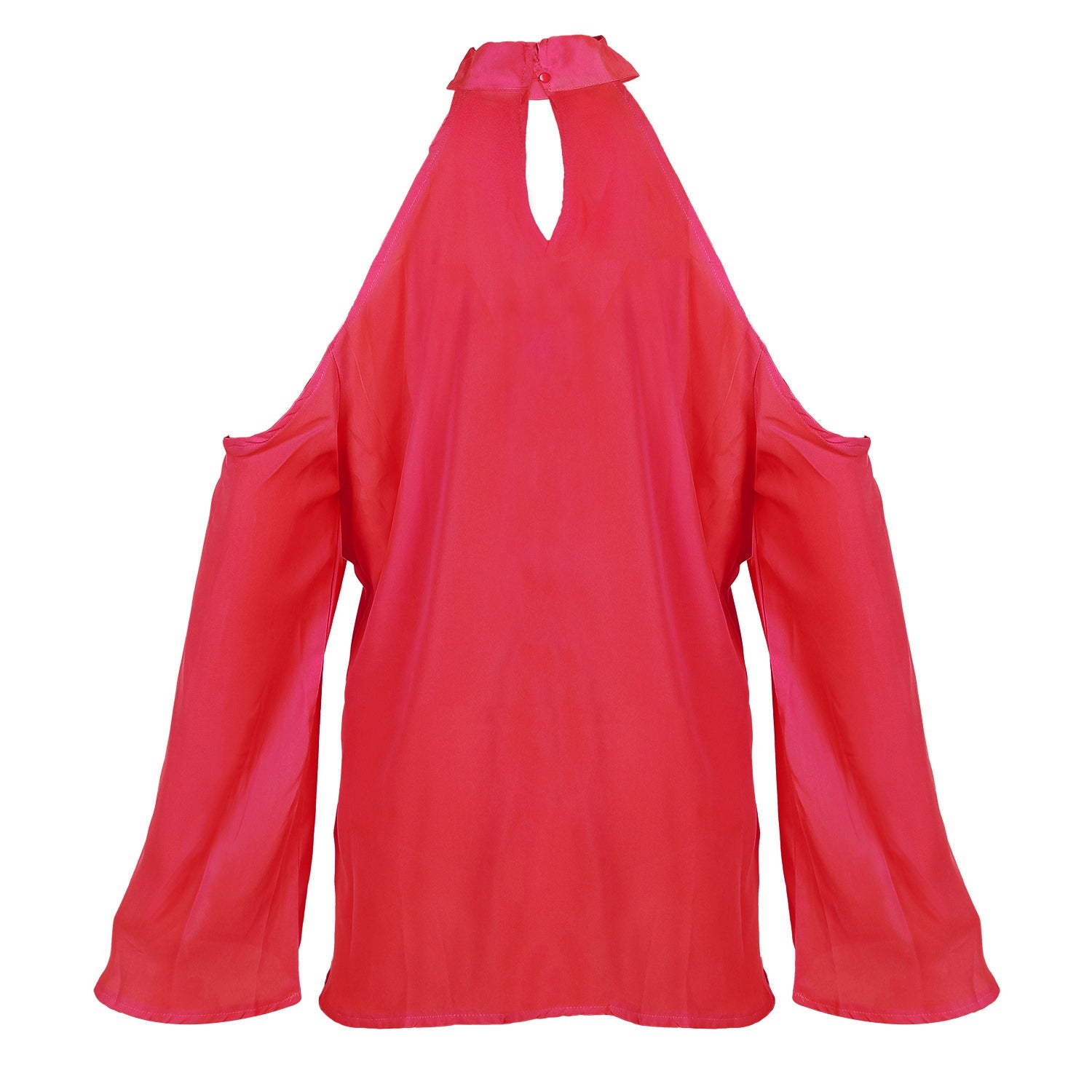 Women s Sexy Off The Shoulder Blouses Cold Shoulder Tops V-Neck Long Sleeve