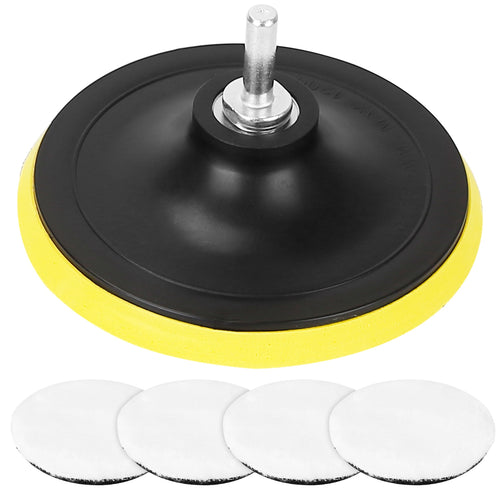 5Pcs 6" Buffing Polishing Pads Car Plush Buffing Waxing Wheels Mop Set with M14