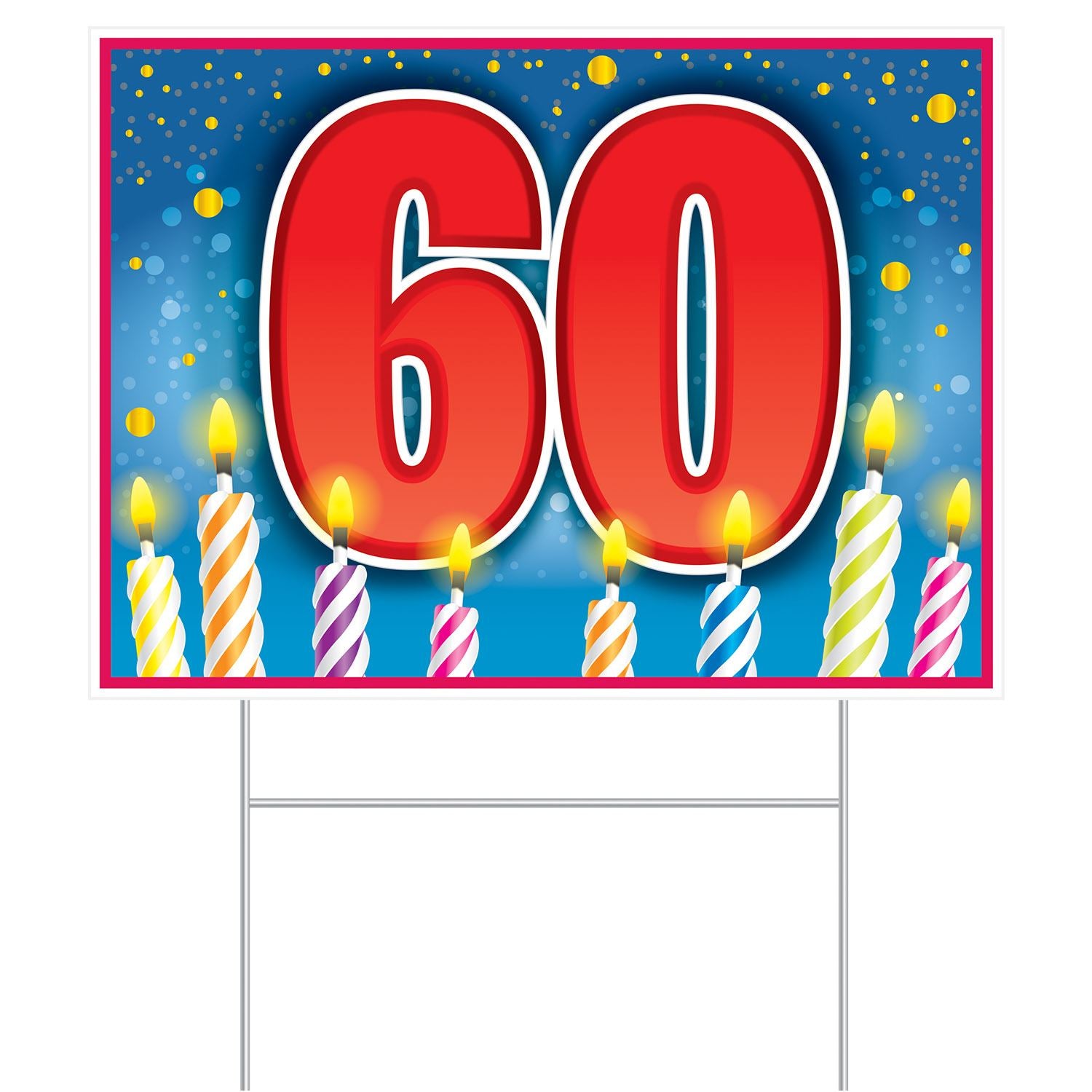 Beistle All Weather "60" Birthday Yard Sign - Birthday-Age Specific | Party