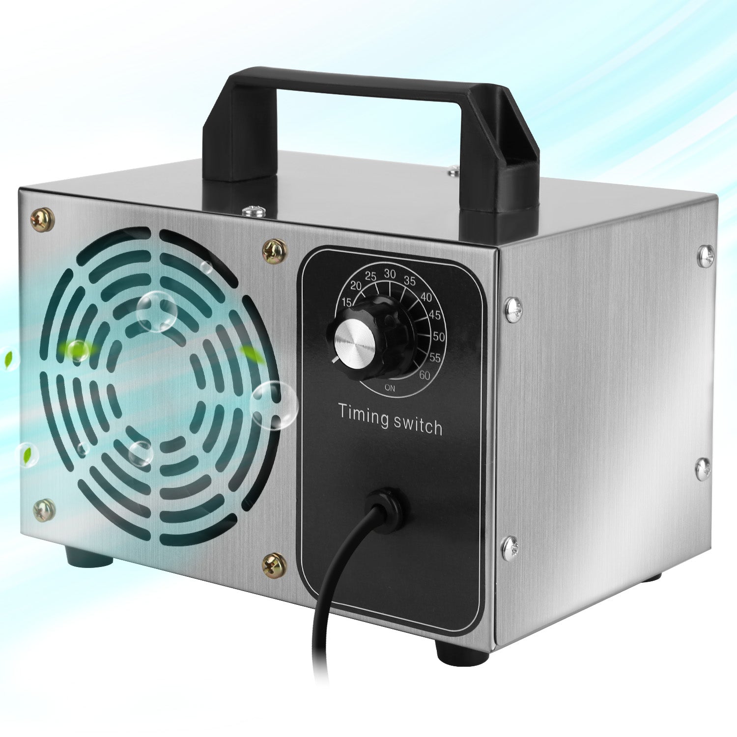 110W 50000mg/h Ozone Generator Odor Eliminator Ionizer Air Purifier with 60Mins