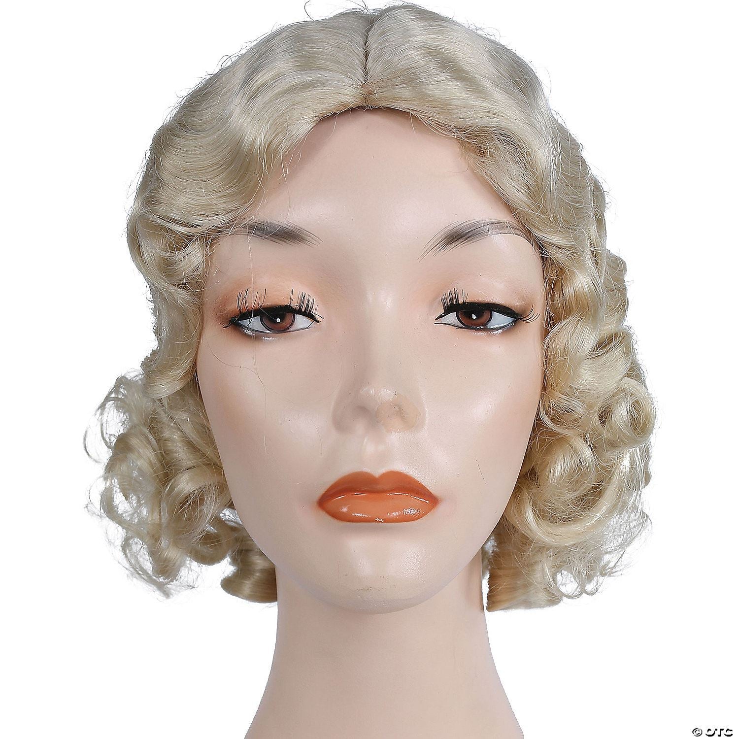 Womens Fingerwave Fluff Wig | Platinum Blonde