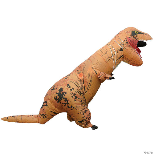 T Rex Brown Dino Inflate Adult