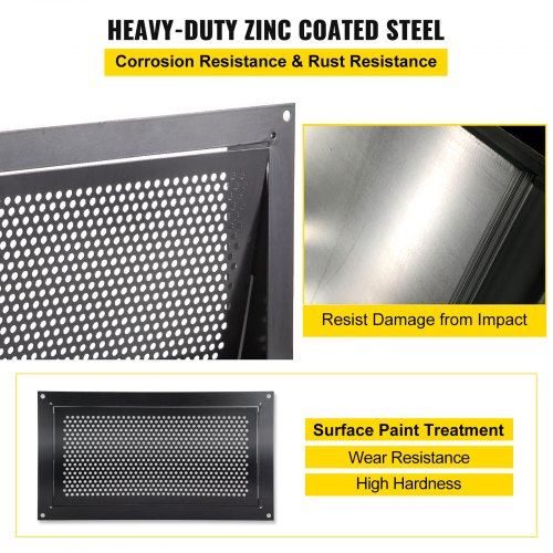 Flood Vent 8" Height x 16" Width x 2" Depth Foundation Flood Vent to Reduce