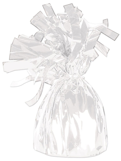 Beistle White Metallic Wrapped Balloon Weight - General Occasion | Party