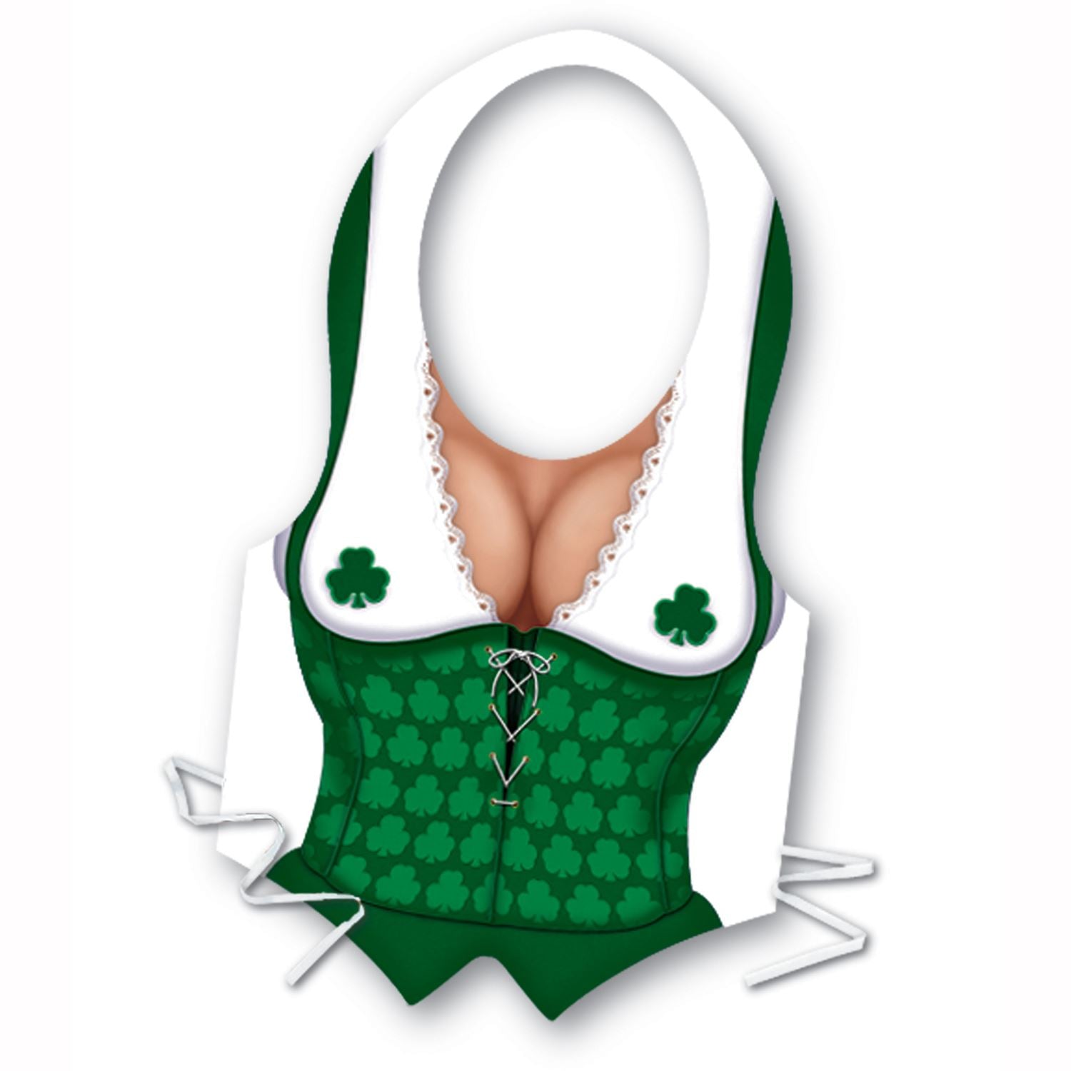Beistle Pkgd Plastic Irish Miss Vest - St. Patricks | Party Supply