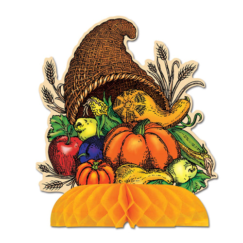 Beistle Cornucopia Centerpiece - Thanksgiving/Fall | Party Supply | Decoration