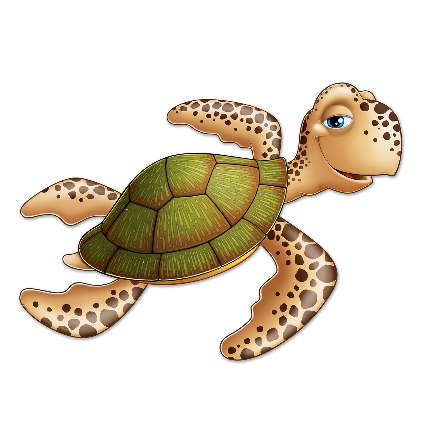 Beistle Jointed Sea Turtle (1/pkg) - Party Supply Decoration for Under The Sea